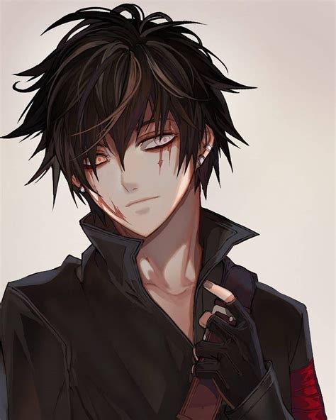 anime male black hair|hot black haired anime boy.